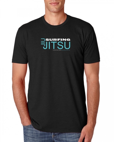 Camiseta Surf & Jiu-Jitsu - Preta